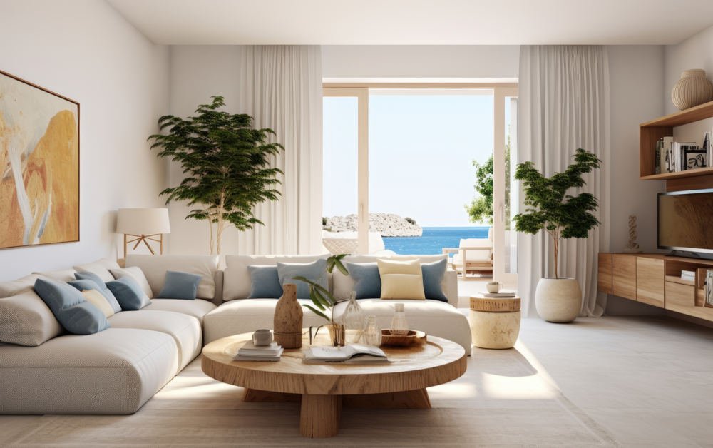 Livingroom with ocean view